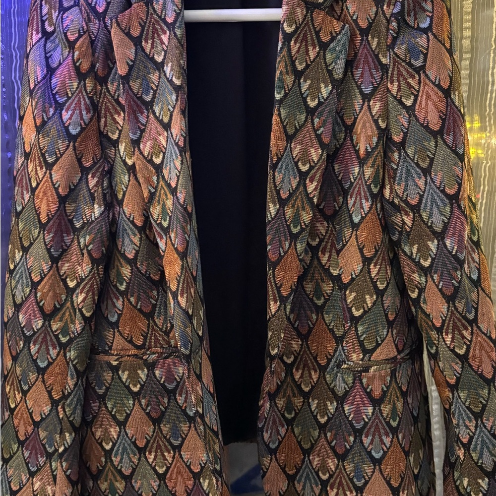 Multicolor Patterned Women's Jacket - image 1